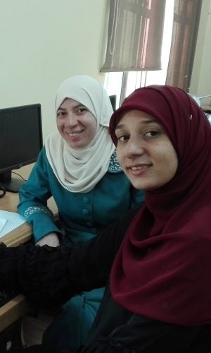 Students from the iEARN program in Jordan