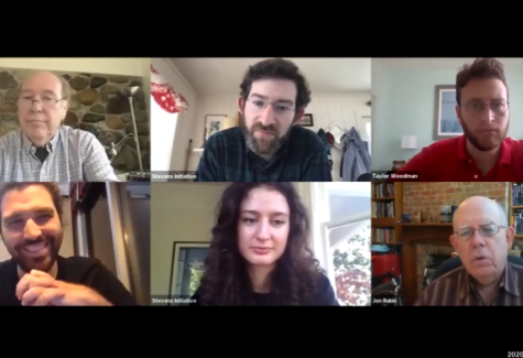 Six people participating in a zoom video call.