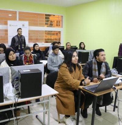 students in class