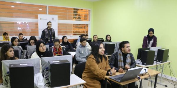 students in class